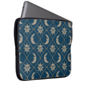 Blue Celestial Sun And Moon Laptopschutzhülle (Vorne Rechts)