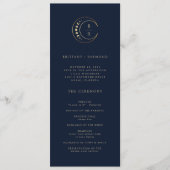 Blue Celestial Wedding Programm (Vorderseite)