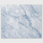 Blue Celestial White Gray Carrara Marble Stone Geschenkpapier (Flach)