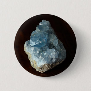 Blue Celestie Crystal Button