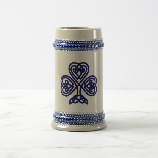 Blue Celtic Design 2 Stein Tasse (Mittel)