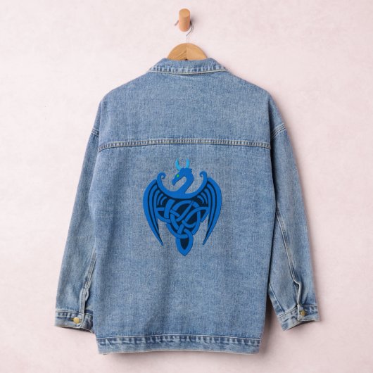 Blue Celtic Dragon Jeansjacke (Hangar)
