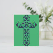 Blue Celtic High Cross (Stehend Vorderseite)