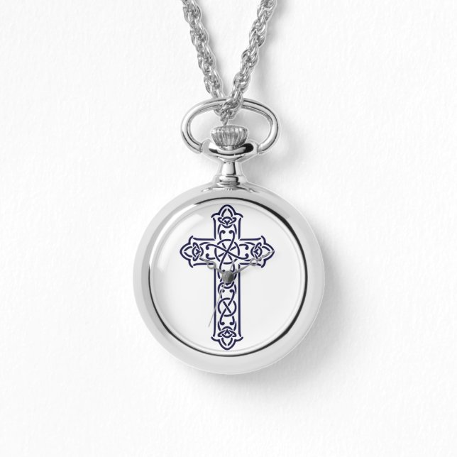 Blue Celtic High Cross Armbanduhr (Vorderseite)