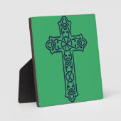Blue Celtic High Cross Fotoplatte (Vorderseite)
