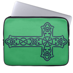 Blue Celtic High Cross Laptopschutzhülle