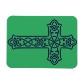 Blue Celtic High Cross Magnet (Horizontal)
