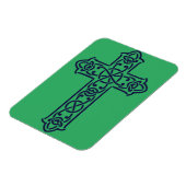 Blue Celtic High Cross Magnet (Linke Seite)