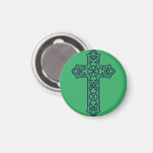 Blue Celtic High Cross Magnet (Vorderseite/Rückseite)