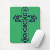 Blue Celtic High Cross Mousepad (Mit Mouse)