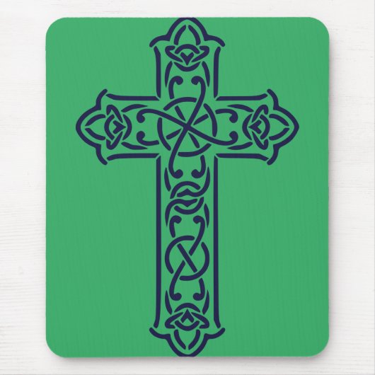 Blue Celtic High Cross Mousepad (Vorne)