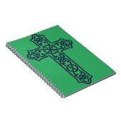 Blue Celtic High Cross Notizblock (Rechte Seite)