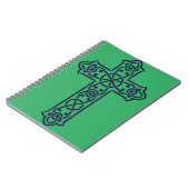 Blue Celtic High Cross Notizblock (Linke Seite)
