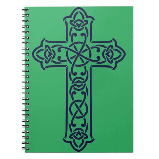 Blue Celtic High Cross Notizblock (Vorderseite)