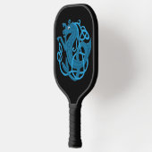 Blue Celtic Seepferd Pickleball Schläger (Links)