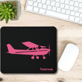 Blue Cessone Pilot Luftfahrt Zollamt Mousepad