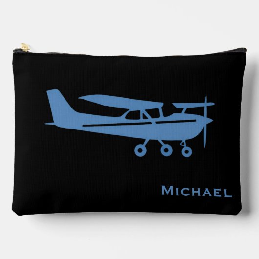 Blue Cessone Pilot Luftfahrt Zollamt Zubehörtasche (Vorderseite)