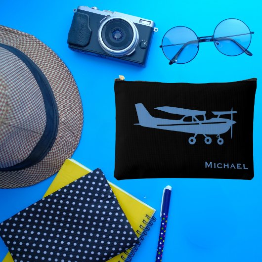 Blue Cessone Pilot Luftfahrt Zollamt Zubehörtasche