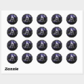 "Blue Chained" Gothic Fairy Art Stickers (Blatt)