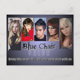 Blue Chair Mailer Postkarte