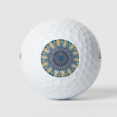 Blue Chakra Kaleidoskop Auge Thunder_Cove Golfball (Vorderseite)
