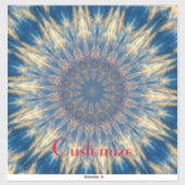 Blue Chakra Kaleidoskop Thunder_Cove Aufkleber (Blatt)