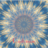 Blue Chakra Kaleidoskop Thunder_Cove Aufkleber (Vorderseite)