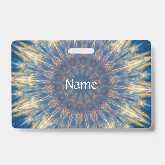 Blue Chakra Kaleidoskop Thunder_Cove Ausweis (Vorderseite)