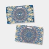 Blue Chakra Kaleidoskop Thunder_Cove Ausweis (Vorder- & Rückseite)