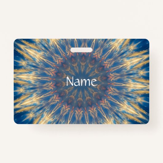 Blue Chakra Kaleidoskop Thunder_Cove Ausweis (Vorderseite)