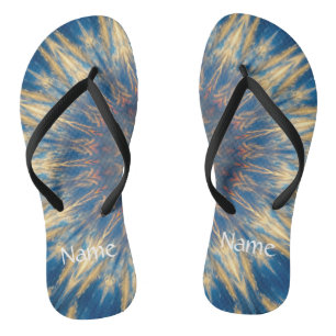 Blue Chakra Kaleidoskop Thunder_Cove Badesandalen