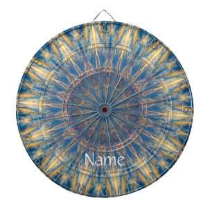 Blue Chakra Kaleidoskop Thunder_Cove Dartscheibe