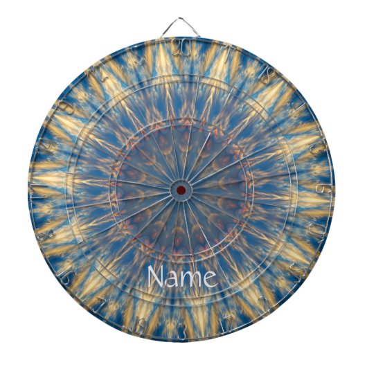 Blue Chakra Kaleidoskop Thunder_Cove Dartscheibe (vorne)