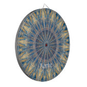 Blue Chakra Kaleidoskop Thunder_Cove Dartscheibe (Vorderseite Links)