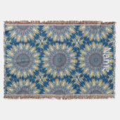 Blue Chakra Kaleidoskop Thunder_Cove Decke (Vorderseite)