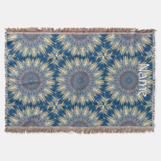 Blue Chakra Kaleidoskop Thunder_Cove Decke (Vorderseite)