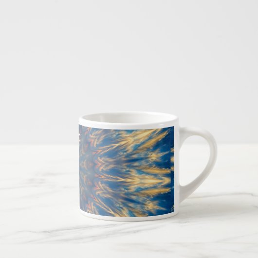 Blue Chakra Kaleidoskop Thunder_Cove Espressotasse (Rechts)