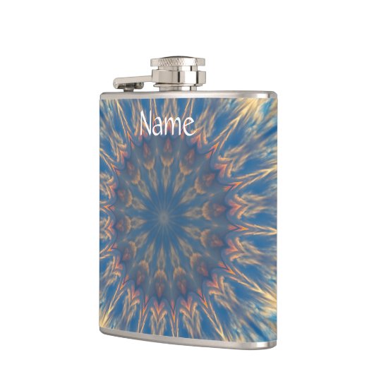 Blue Chakra Kaleidoskop Thunder_Cove Flachmann (Links)