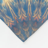 Blue Chakra Kaleidoskop Thunder_Cove Fleecedecke (Ecke)