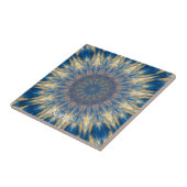 Blue Chakra Kaleidoskop Thunder_Cove Fliese (Seite)