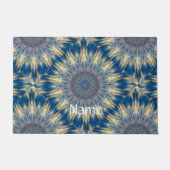 Blue Chakra Kaleidoskop Thunder_Cove Fußmatte (Vorderseite)