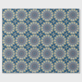 Blue Chakra Kaleidoskop Thunder_Cove Geschenkpapier (Flach)