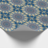 Blue Chakra Kaleidoskop Thunder_Cove Geschenkpapier (Ecke)