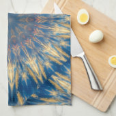 Blue Chakra Kaleidoskop Thunder_Cove Geschirrtuch (Viertel Falte)