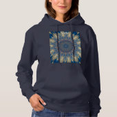 Blue Chakra Kaleidoskop Thunder_Cove Hoodie (Vorderseite)
