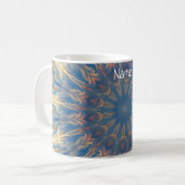 Blue Chakra Kaleidoskop Thunder_Cove Kaffeetasse (Vorderseite Links)