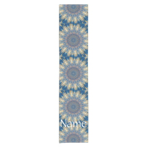 Blue Chakra Kaleidoskop Thunder_Cove Kurzer Tischläufer