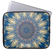Blue Chakra Kaleidoskop Thunder_Cove Laptopschutzhülle (Vorderseite)