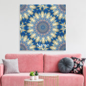 Blue Chakra Kaleidoskop Thunder_Cove Leinwanddruck (Insitu (Wohnzimmer))