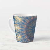 Blue Chakra Kaleidoskop Thunder_Cove Milchtasse (Linke Ecke)